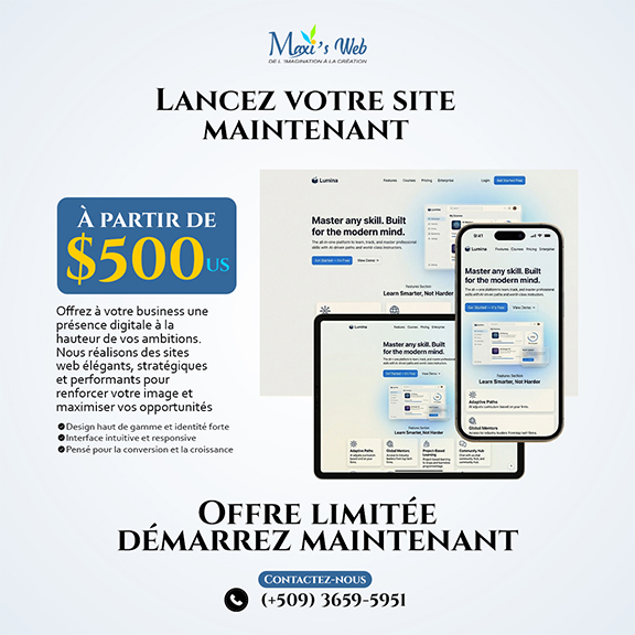 Services créatifs Maxi's Web Company